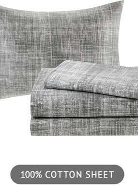 Madison Park Essentials Grey King Size Sheet Set
